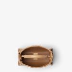 FENDI Peekaboo Mini Cappuccino brown leather bag with threading - Image 4